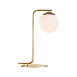 Nordlux Grant Table Lamp Brass Glass Livingroom E14 Switch in Gold