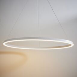 Loops Ceiling Pendant Light - Matt White & White Silicone - 45W LED - Bulb Included - thumbnail 4