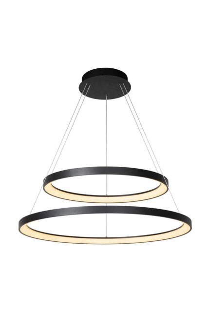 Lucide 'VIDAL' Dimmable Adjustable Stylish Indoor Modern LED Pendant Light in Black - image 1