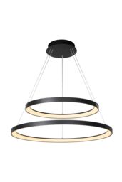 Lucide 'VIDAL' Dimmable Adjustable Stylish Indoor Modern LED Pendant Light in Black - thumbnail 1