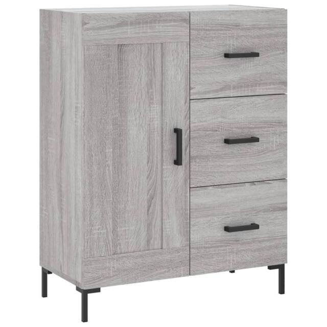 Berkfield Home Sideboard Grey Sonoma 69.5x34x90 cm Engineered Wood - image 1