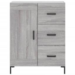 Berkfield Home Sideboard Grey Sonoma 69.5x34x90 cm Engineered Wood - thumbnail 5