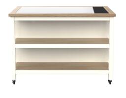 Baumhaus Kitchen Island (Cream) Open with Breakfast Bar in Cream - thumbnail 3
