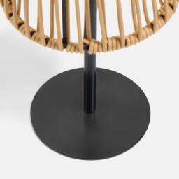 OHS Rattan Solar Table Lamp Cordless Outdoor Garden Light Auto Sensor in Natural - thumbnail 8