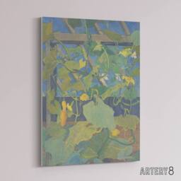"Artery8 Greenhouse Ornamental Gourds Canvas Wall Art Print van Hoytema in Green - Size: W18"" x H24""" - thumbnail 2