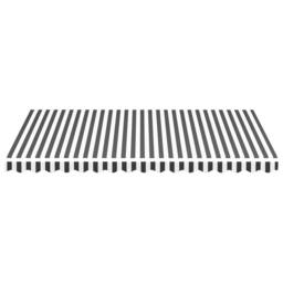 Berkfield Home Replacement Fabric for Awning Anthracite & White 4x3 m in Black - thumbnail 1