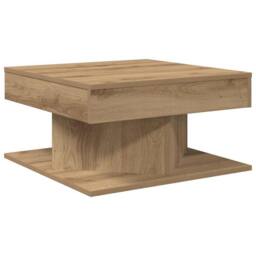 Berkfield Home Coffee Table Artisan Oak 55x55x30 cm Engineered Wood in Brown - Size: 55 x 55 x 30 cm - thumbnail 6