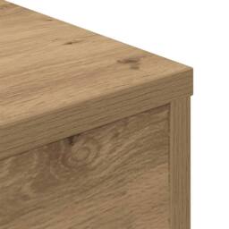 Berkfield Home Coffee Table Artisan Oak 55x55x30 cm Engineered Wood in Brown - Size: 55 x 55 x 30 cm - thumbnail 7