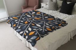 Benjamin Tate Design Geometric Abstract Blanket in Natural - Size: 120 cm x 150 cm - thumbnail 3