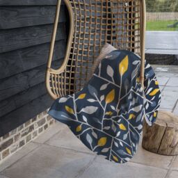 Benjamin Tate Design Geometric Abstract Blanket in Natural - Size: 120 cm x 150 cm - thumbnail 4