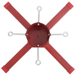 Berkfield Home Christmas Tree Stand Red 61x61x15.5 cm - thumbnail 6