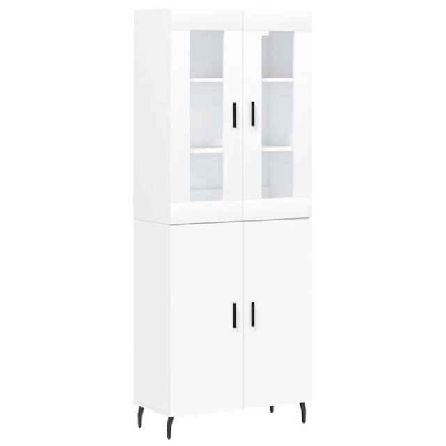 Berkfield Home Highboard White 69.5x34x180 cm Engineered Wood - image 1