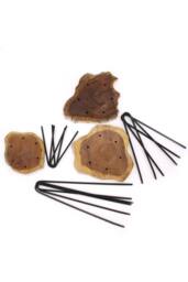 KDMD Set of 3 Whitewash Wooden Plant Stands with Hairpin Legs in Brown - thumbnail 7