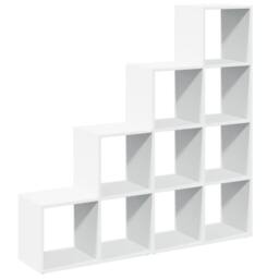 Berkfield Home Room Divider Bookcase 4-Tier White 131.5x29x131.5 cm Engineered Wood - thumbnail 7
