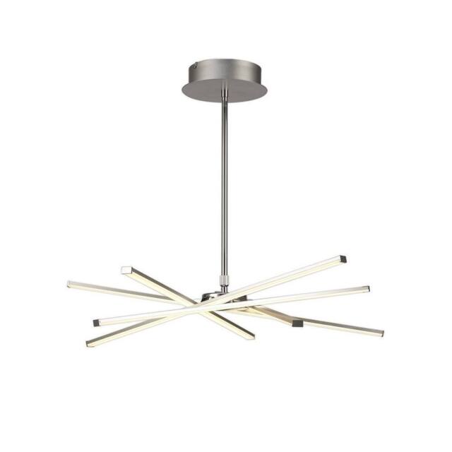 Netlighting Star Pendant Chrome 69cm 3700lm 42W Dimmable LED in Silver - image 1