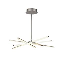 Netlighting Star Pendant Chrome 69cm 3700lm 42W Dimmable LED in Silver - thumbnail 1