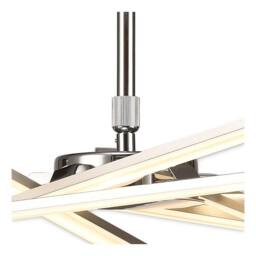 Netlighting Star Pendant Chrome 69cm 3700lm 42W Dimmable LED in Silver - thumbnail 4