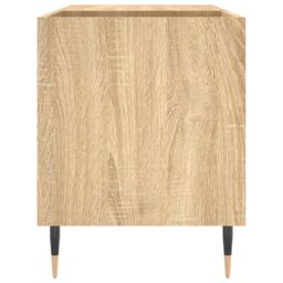 Berkfield Home Record Cabinet Sonoma Oak 85x38x48 cm Engineered Wood in Brown - Size: 85 x 38 x 48 cm - thumbnail 5