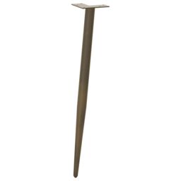 Berkfield Home Coffee Table Legs Conical Shape 4 pcs Natural Steel 72-73 cm Steel in Brown - thumbnail 4