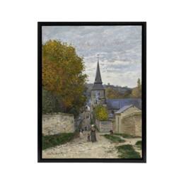 "Artery8 Street in Sainte Adresse France Monet Vintage Framed Canvas Wall Art - Size: W12"" x H16""" - thumbnail 1