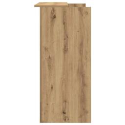Berkfield Home Reception Desk Artisan Oak 100x50x103.5 cm Engineered Wood in Brown - thumbnail 6