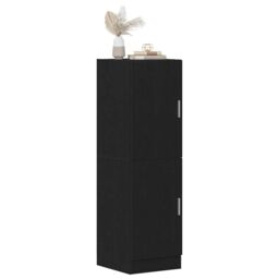 Berkfield Home Kitchen Cabinet Black 38x41.5x131.5 cm Engineered Wood