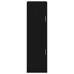 Berkfield Home Kitchen Cabinet Black 38x41.5x131.5 cm Engineered Wood - thumbnail 4