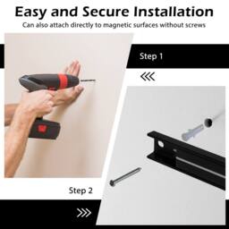 Costway Magnetic Tool Holder Heavy-Duty Magnetic Bar Strong Load Capacity in Black - thumbnail 7