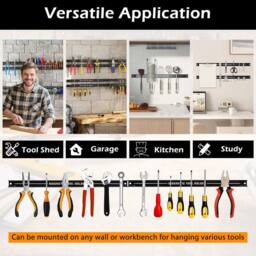 Costway Magnetic Tool Holder Heavy-Duty Magnetic Bar Strong Load Capacity in Black - thumbnail 9