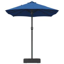 Berkfield Home Garden Parasol Folding Blue 385 x 209 x 244 cm Fabric - thumbnail 5