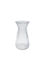 KDMD Glass Olpe Vase 20x10.5cm 2 Pack in Clear - Size: 20x10.5 cm