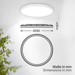 B.K.Licht Ultraslim White 18W IP44 Backlit LED Panel - thumbnail 9