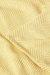 Homescapes 100% Cotton Throw Soft, Stylish & Machine Washable in Yellow - Size: 150 cm x 200 cm - thumbnail 5