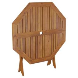 Berkfield Home Folding Garden Table 90x75 cm Solid Wood Acacia in Brown - thumbnail 6