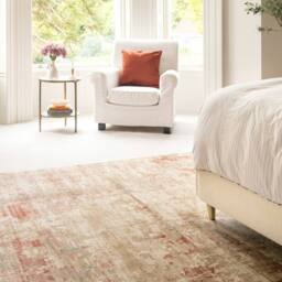 Kukoon Beige Distressed Abstract Soft Pile Living Room Area Rug - Size: 80 cm x 150 cm - thumbnail 4