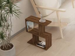 CALICOSY Side Table, 45 Cm Wide - ZET in Walnut - thumbnail 4