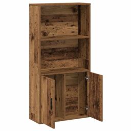 Berkfield Home Bookcase Old Wood 60x24x120 cm Engineered Wood in Brown - Size: 60 x 24 x 120 cm - thumbnail 7