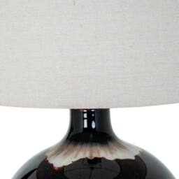 Lemon Pavilion Furniture and Decor Sepia Shadows Table Lamp with Linen Shade - L43 x W43 x H66 cm - Brown - thumbnail 4