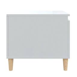 Berkfield Home Decorative Coffee Table High Gloss White 100x50x45 cm Engineered Wood - Size: 100 x 50 x 45 cm - thumbnail 7