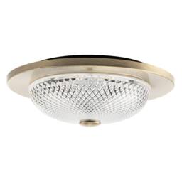 Happy Homewares Modern Bathroom Ceiling Light Fitting with Clear Diamond Effect Glass in Metallic Gold - thumbnail 6