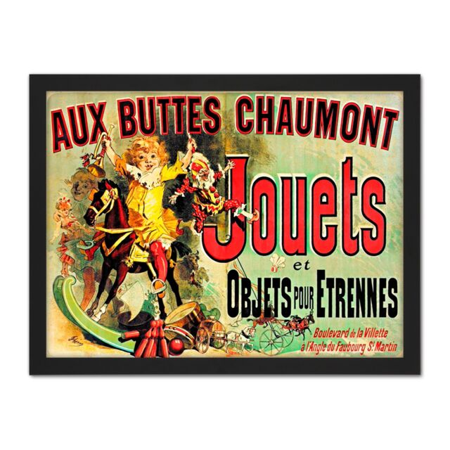 "Artery8 Wall Art Print Aux Buttes Chaumont Jouets Monica's Apartment Friends Artwork Framed 18X24 Inch in Black - Size: W18"" x H24""" - image 1