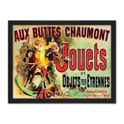 "Artery8 Wall Art Print Aux Buttes Chaumont Jouets Monica's Apartment Friends Artwork Framed 18X24 Inch in Black - Size: W18"" x H24""" - thumbnail 1