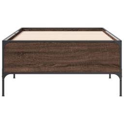 Berkfield Home Bed Frame without Mattress Brown Oak 90x200 cm - thumbnail 4