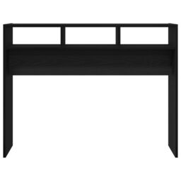 Berkfield Home Console Table - Black Oak, 105x30x80 cm, Made of Engineered Wood - Size: 105 x 30 x 80 cm - thumbnail 6