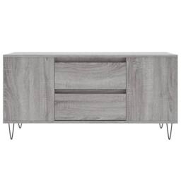 Berkfield Home Modern Coffee Table Grey Sonoma 102x44.5x50 cm Engineered Wood - thumbnail 5