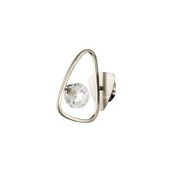Netlighting Lux Switched Wall Lamp 1 Light G9 Polished Chrome in Grey