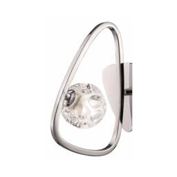 Netlighting Lux Switched Wall Lamp 1 Light G9 Polished Chrome in Grey - thumbnail 4