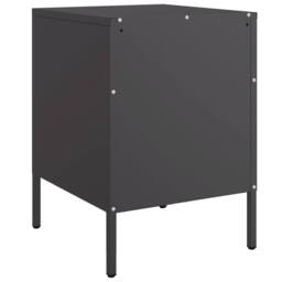 Berkfield Home Durable Bedside Cabinets 2 pcs Black 36x39x50.5 cm Steel - thumbnail 6