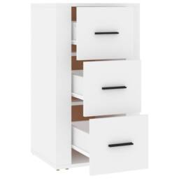 Berkfield Home Sideboard White 40x33x70 cm Engineered Wood - Size: 40 x 33 x 70 cm - thumbnail 4