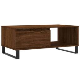 Berkfield Home Modern Coffee Table Brown Oak 90x50x36.5 cm Engineered Wood - thumbnail 3